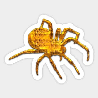 Gold Spider Sticker